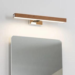 Brilagi-Illuminazione a LED per specchi da bagno WOODY MIRROR LED/8W/230V IP44 quercia/cromo