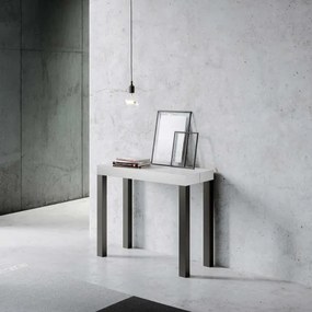 Consolle 90x40 cm allungabile a 196 cm EVERYDAY SMALL Bianco Frassino