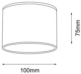 Shilo 7075 - Plafoniera SUWA 1xGX53/15W/230V nera