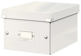 Scatola di cartone bianca con coperchio 22x28x16 cm Click&amp;Store - Leitz