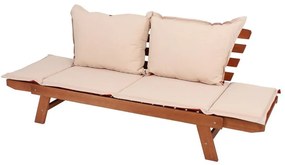 Panchina da giardino in legno di eucalipto Fortuna - Garden Pleasure