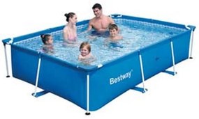 Piscina steel pro rettangolare telaio portante CM.300X201X66H. - KG.19,6 - LT.3.300 (ART.56404)