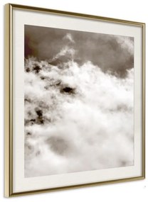 Poster  Clouds  Cornice Quadri Cornice d'oro con passe-partout, Larghezza x Altezza Home decor 20x20