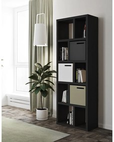 Libreria nera 70x198 cm Berlin - TemaHome