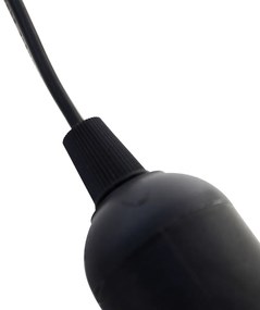 Set di 6 portalampada neri mobili incl. lampadine A60 - Move