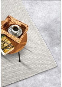 Tappeto color crema tessuto a mano in lana 120x170 cm Pradesh Natural White - Elle Decoration