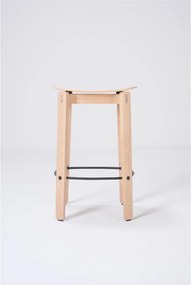 Sedia da bar di colore naturale in rovere massiccio (altezza della seduta 65 cm) Nora – Gazzda