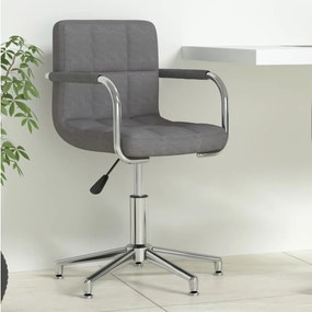 Sedia Da Ufficio Girevole Grigio Scuro İn Tessuto /
