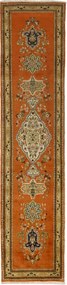 Tabriz Tappeto persiano 300 x 80 Rosso (Iran) Annodato A Mano