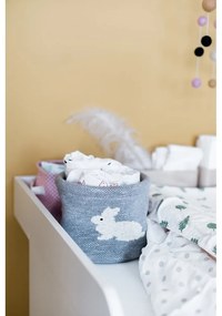 Organizer in cotone grigio Bunny, ø 16 cm - Kindsgut
