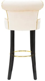 Sgabello da bar in velluto crema 96 cm Luxy - Mauro Ferretti