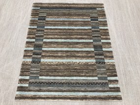 Loribaft Tappeto 150 x 200 Grigio (Iran) Annodato A Mano