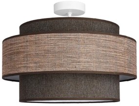 Lampadario a plafone GRACE 1xE27/60W/230V diametro 40 cm marrone/beige