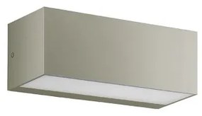 Lampada applique per esterni FALCO a doppia emissione in abs e policarbonato SILVER