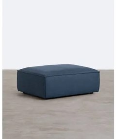 Moduli per il Divano in Tessuto Kilhe Blu Storm & Pouf - The Masie