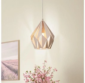 EGLO 49024 - Lampadario a sospensione con filo CARLTON-P 1xE27/60W/230V