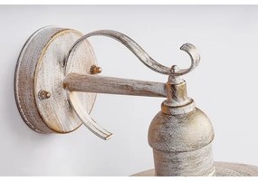 Brilagi - Applique da esterno MOLDE 1xE27/60W/230V IP44 bianco/patina