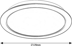 Rabalux 2680 - Luce LED da incasso SHAUN LED/17W/230V d. 17 cm