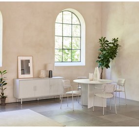 Tavolo da pranzo rotondo grigio chiaro ø 110 cm Palma - Unique Furniture