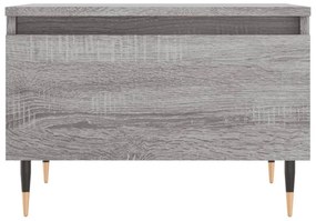 Tavolino da salotto grigio sonoma 50x46x35 cm legno multistrato