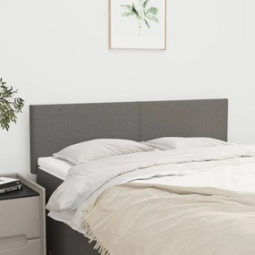 Testiere 2 Pz Grigio Scuro 72x5x78/88 Cm İn Tessuto /