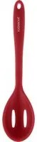 Cucchiaio forato rosso in silicone, da 6x28 cm