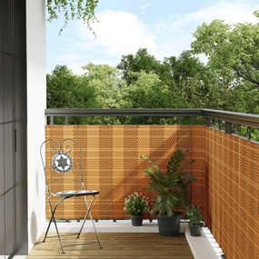 Paravento Da Balcone Marrone Chiaro 300x80 Cm İn Polyrattan /
