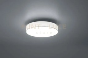 Lugano plafoniera led diffusore stoffa bianca e acrilico d. 40cm