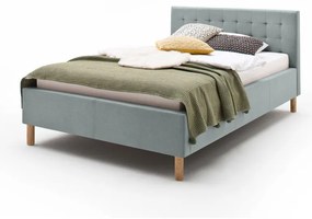 Letto singolo imbottito blu/grigio rete non inclusa 120x200 cm Malin – Meise Möbel