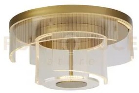 Deco led a filo, metallo dorato e acrilico trasparente