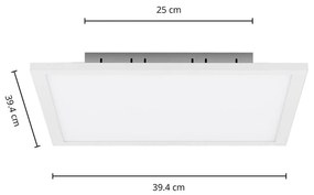 Arcchio Lysander pannello LED, CCT, 39 cm, bianco