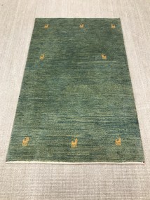 Gabbeh Tappeto persiano 130 x 80 Verde (Iran) Annodato A Mano