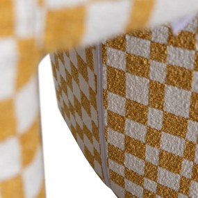 Sgabello giallo imbottito Charlie – WOOOD