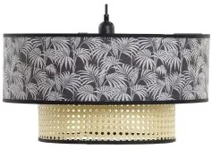 Lampadario DKD Home Decor 40W Naturale Nero (46 x 46 x 25 cm)