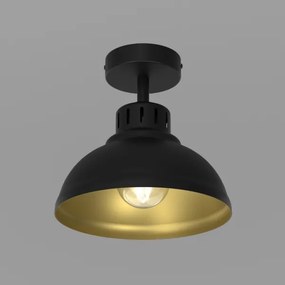 Lampadario a plafone SVEN 1xE27/15W/230V nero/oro