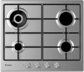 Moderna CHW6BR4WPX piano cottura Acciaio inox Da incasso 60 cm Gas 4 Fornelli - Candy