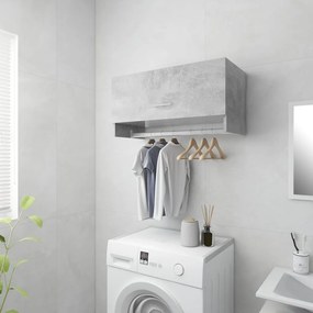 Armadio grigio cemento 70x32,5x35 cm in truciolato