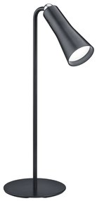 Lampada da tavolo moderna nera ricaricabile con dimmer a 3 livelli - Samuel