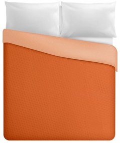 Trapuntino matrimoniale double face arancione chiaro scuro