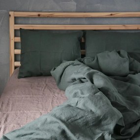 federa 40x60 cm Forest Green - Linen Tales