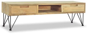 Mobile porta tv 120x35x35 cm in legno massello di teak