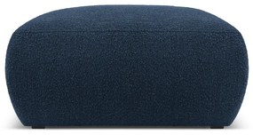 Sgabello in tessuto bouclé blu scuro Molino - Micadoni Home