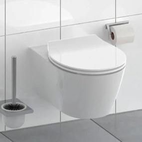 Schütte 82700 - Sedile WC SLIM WHITE SoftClose in duroplastica