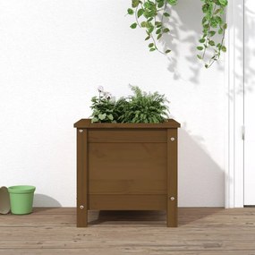 Fioriera Da Giardino Ambra 40x40x39 Cm Legno Massello Di Pino /