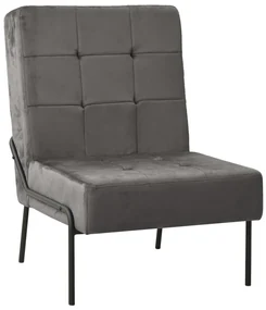 Poltrona relax 65x79x87 cm grigio scuro in velluto
