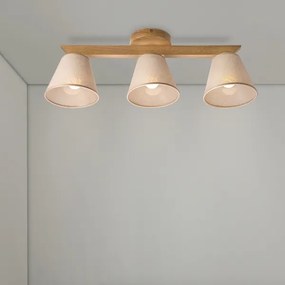 Brilagi - LED  Lampadario a plafone ANTHONY 3xE14/40W/230V quercia/beige