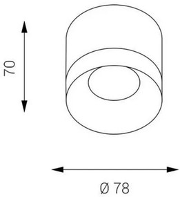 LED2 - Plafoniera LED TINY LED/8W/230V bianca