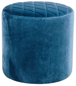 Pouf in velluto blu Ejby - Bonami Essentials
