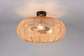 Plafoniera inga reticolo rattan naturale 612200336