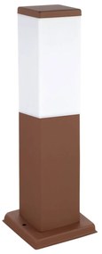 Paletto da Giardino 40cm acciaio INOX CORTEN IK06 IP54 base E27 Colore Corten